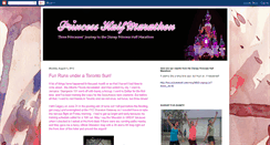 Desktop Screenshot of princesshalfmarathon.blogspot.com