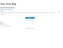 Tablet Screenshot of noorclinic.blogspot.com