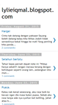 Mobile Screenshot of lylieiqmal.blogspot.com