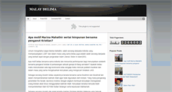 Desktop Screenshot of malaydelima.blogspot.com