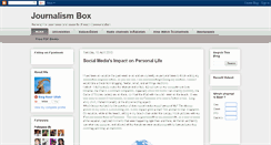 Desktop Screenshot of journalismbox.blogspot.com