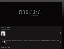 Tablet Screenshot of mariposa-studios.blogspot.com