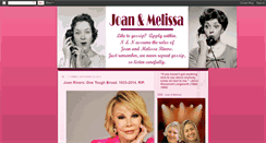 Desktop Screenshot of joanandmelissa.blogspot.com