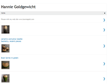 Tablet Screenshot of hanniegoldgewicht.blogspot.com