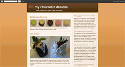 Desktop Screenshot of mychocolatedreams.blogspot.com