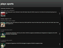 Tablet Screenshot of plays-sports.blogspot.com