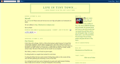 Desktop Screenshot of lifeinatinytown.blogspot.com