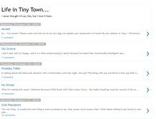 Tablet Screenshot of lifeinatinytown.blogspot.com
