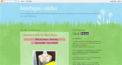 Desktop Screenshot of boutique-nisha.blogspot.com