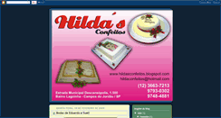 Desktop Screenshot of hildasconfeitos.blogspot.com