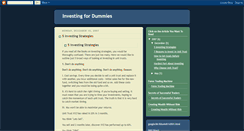 Desktop Screenshot of investingfordummies.blogspot.com