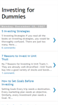 Mobile Screenshot of investingfordummies.blogspot.com