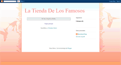 Desktop Screenshot of latiendadelosfamosos.blogspot.com