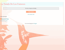 Tablet Screenshot of latiendadelosfamosos.blogspot.com