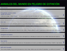 Tablet Screenshot of animalesdelmundoenpeligrodeextincion.blogspot.com