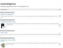 Tablet Screenshot of ecointeligente.blogspot.com