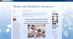 Desktop Screenshot of media-and-disability.blogspot.com