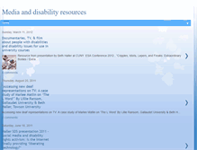 Tablet Screenshot of media-and-disability.blogspot.com