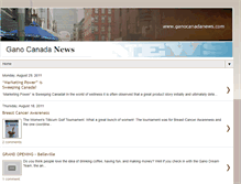 Tablet Screenshot of ganocanadanews.blogspot.com