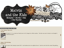 Tablet Screenshot of melvinandthekids.blogspot.com