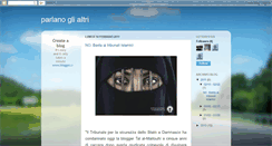 Desktop Screenshot of parlanoglialtri.blogspot.com