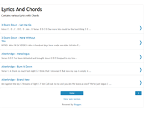 Tablet Screenshot of lyricspluschords.blogspot.com