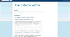 Desktop Screenshot of paladinwithin.blogspot.com