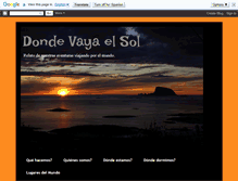 Tablet Screenshot of dondevayaelsol.blogspot.com