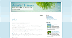 Desktop Screenshot of amalan-harian.blogspot.com