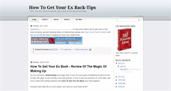 Desktop Screenshot of how-to-get-your-ex-back-tips.blogspot.com