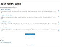 Tablet Screenshot of listofhealthysnacks.blogspot.com