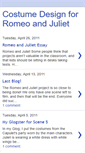 Mobile Screenshot of costumedesignromeoandjuliet.blogspot.com