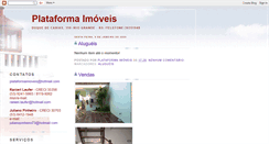 Desktop Screenshot of plataformaimoveis.blogspot.com
