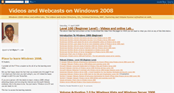 Desktop Screenshot of learnwindows2008.blogspot.com