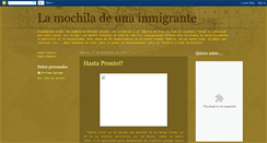 Desktop Screenshot of lamochiladeunainmigrante.blogspot.com