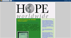 Desktop Screenshot of hopewwnic.blogspot.com