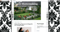 Desktop Screenshot of cleverhomemaking.blogspot.com