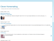 Tablet Screenshot of cleverhomemaking.blogspot.com