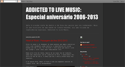 Desktop Screenshot of addictedtolivemusic.blogspot.com
