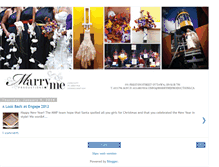 Tablet Screenshot of marrymeproductions.blogspot.com