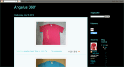 Desktop Screenshot of angelus360sportwear.blogspot.com