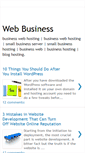 Mobile Screenshot of blogwebhostingbusiness.blogspot.com