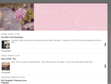 Tablet Screenshot of paperheartcamera.blogspot.com