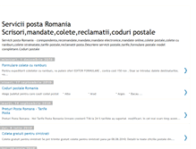 Tablet Screenshot of posta-romania.blogspot.com