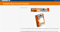 Desktop Screenshot of instantebayincomesystem.blogspot.com