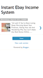 Mobile Screenshot of instantebayincomesystem.blogspot.com
