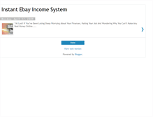 Tablet Screenshot of instantebayincomesystem.blogspot.com