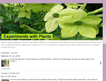 Tablet Screenshot of experiments-with-plants.blogspot.com