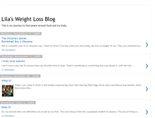 Tablet Screenshot of lilasweightlossblog.blogspot.com