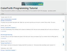 Tablet Screenshot of primarycolorforth.blogspot.com